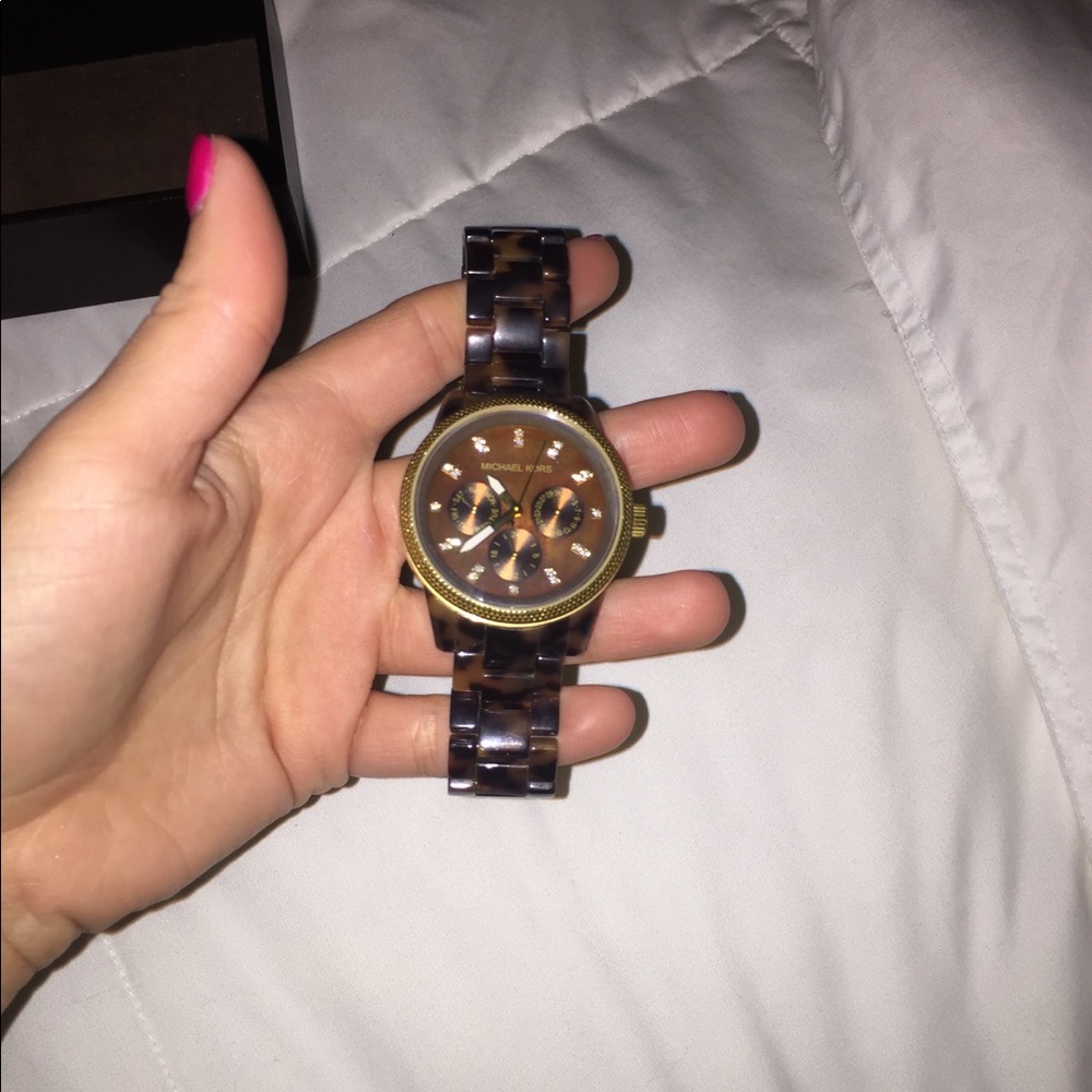 Tortoise Michael Kors Watch